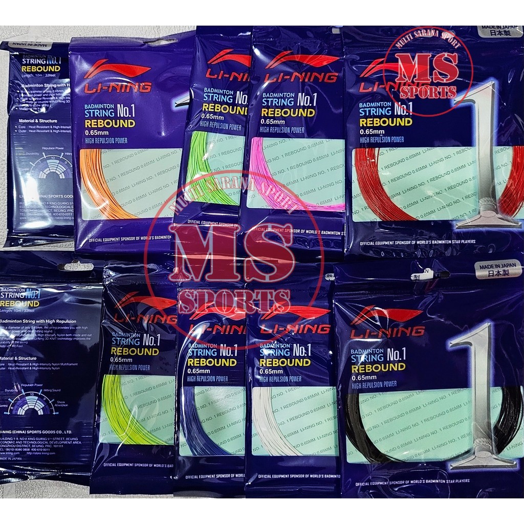 Senar Badminton - Senar Raket  Lining No 1 / No.1 100% Original