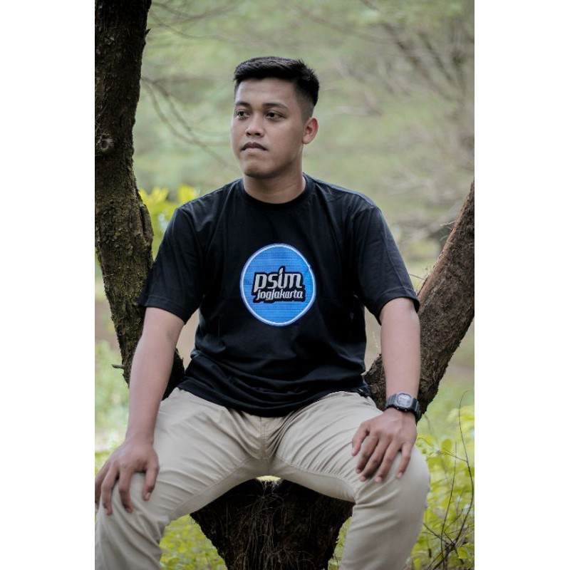 (COD) Mataram Merch29 Kaos Circle PSIM (T-Shirt Black PSIM Jogjakarta)