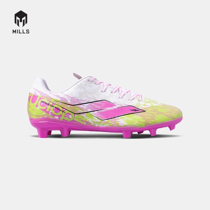 PROMO  MILLS Sepatu Sepakbola Xyclops Speedfreak 1.2 Prime FG White/Lime.Green/Pink 9306004 - WHITE/