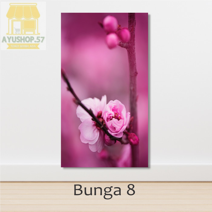 Hiasan Dinding Ruang Tamu Walldecor Kamar Tidur Lukisan Bunga 036 - Bunga 8, Hiasan Dinding