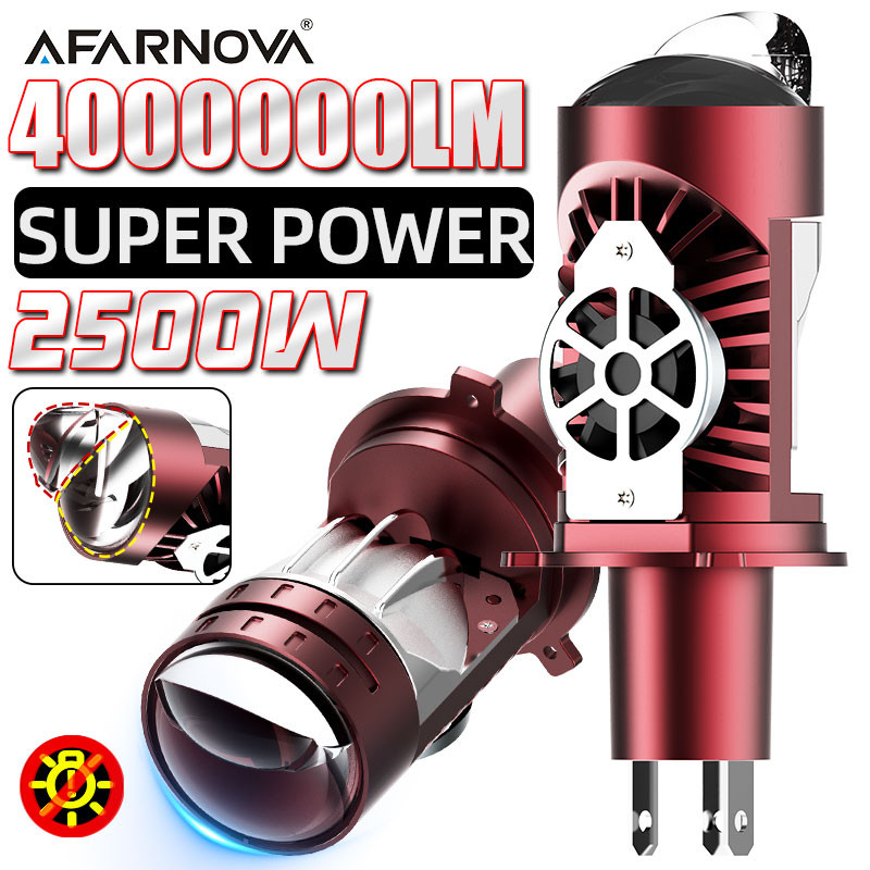 New LED Headlight Bulb Projector H4/9003/HB2 Canbus Super Bright LED 2500W 4000000LM 6500K Hi/Low Be
