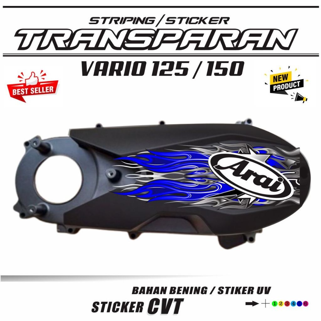 VARIASI STIKER STRIPING BAK CVT VARIO VARIASI BAHAN TRANSPARAN VARIASI