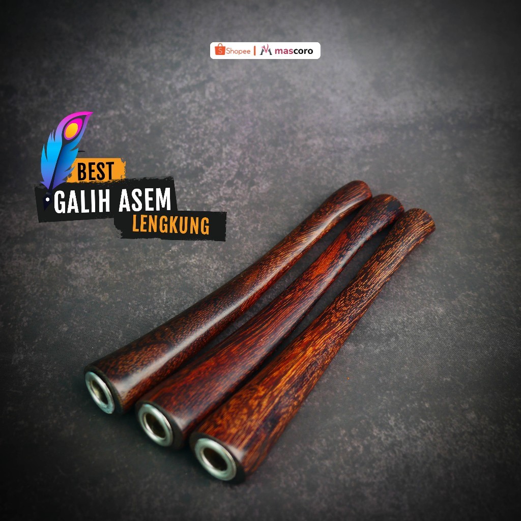 once piparokok cangklong galih asem panjang dan mini multi lubang tebal untuk kretek filter dan mild