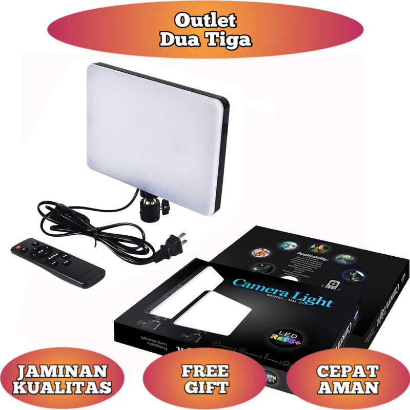 LAMPU MUA FOTO PRODUK STUDIO FOTO MM 240 LED CAMERA LIGHT FOTOGRAFI BRIGHTLED VIDEO LIGHT LED Ra95+ 