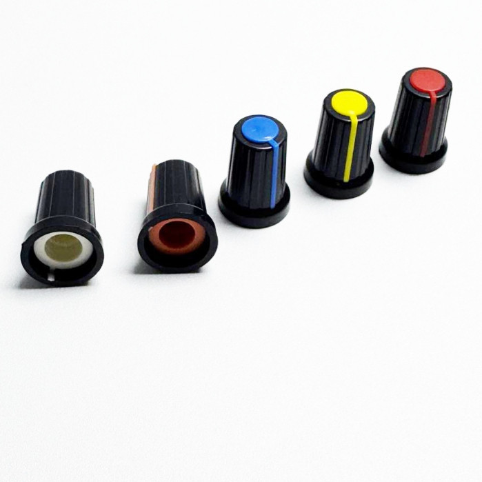 KNOB PUTAR KNOP MIXER POTENSIO TUTUP POTENSIO 20X15MM BODY HITAM