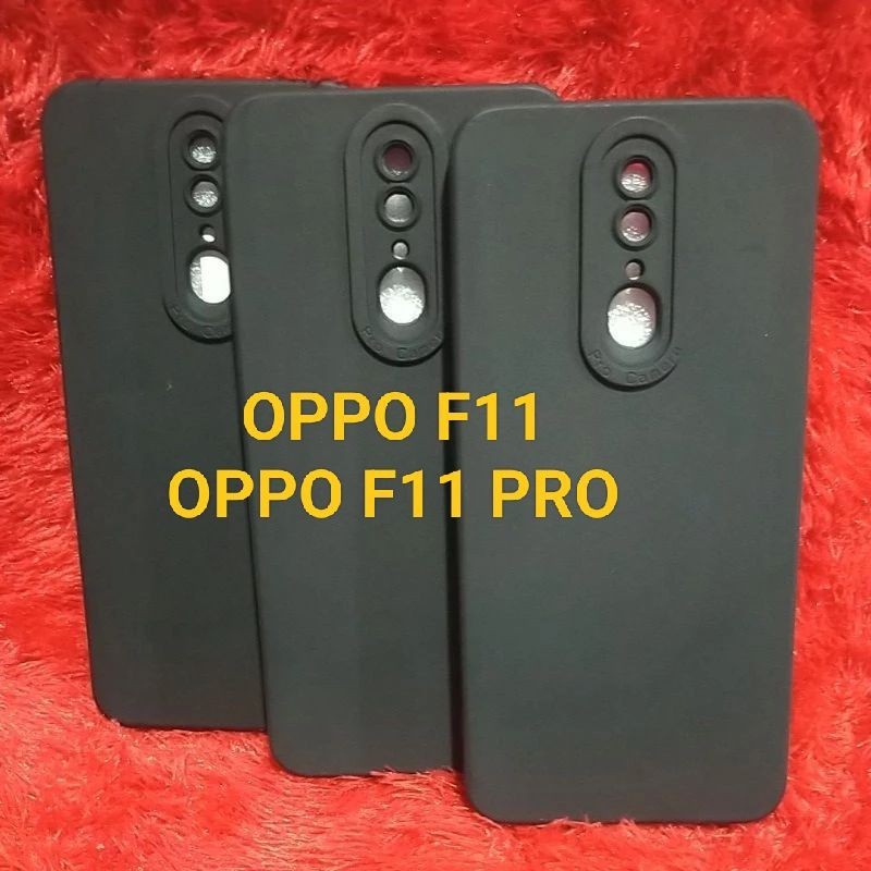 Soft Case OPPO F11 / F11 PRO Case Pro camera full black dove original