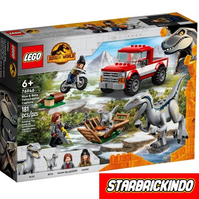 Lego Jurassic 76946 Blue & Beta Velociraptor Capture