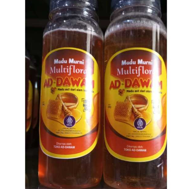 Madu Murni Multiflora Addawam 300ml – Madu Alami 100% Tanpa Campuran