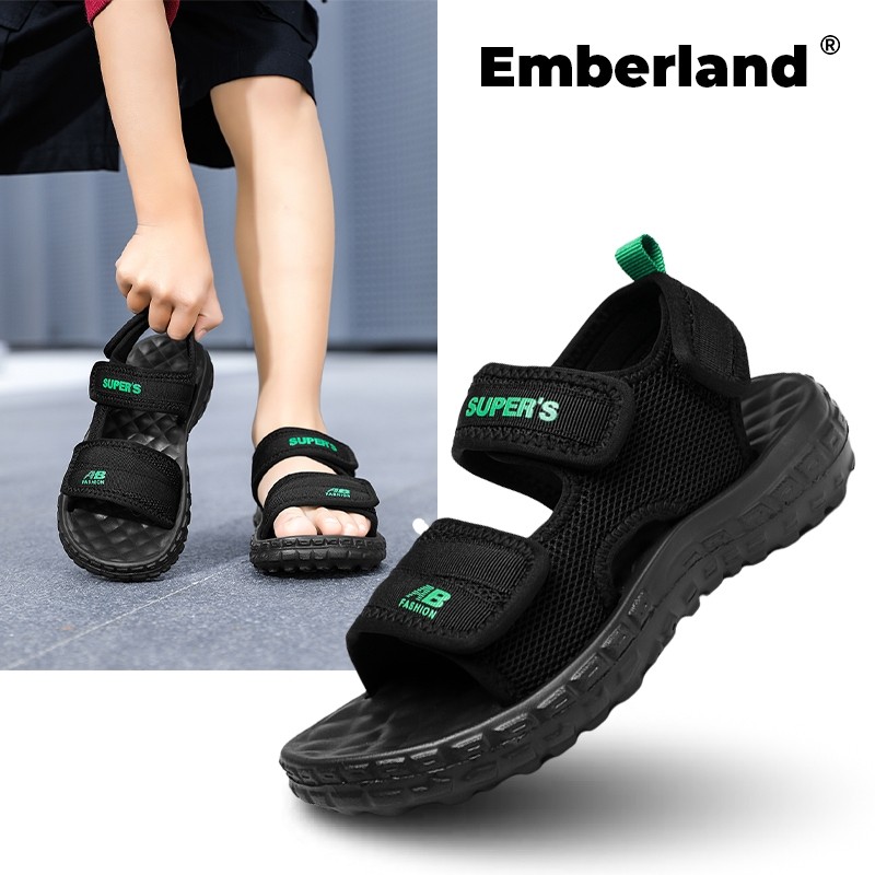 LELYSHOP EMBERLAND-Impor Sandal Gunung Anak Laki Laki Sepatu Hiking Sendal Anak Cowok Sandal Anak La