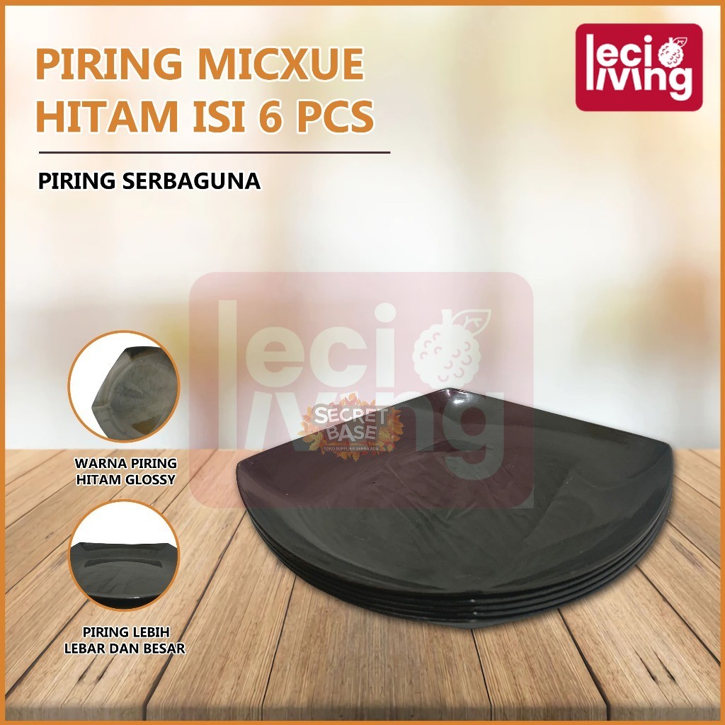 (ISI 6pcs) PIRING CEPER - Piring Makan Saji / Piring Plastik Tebal