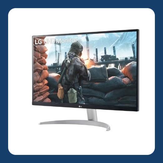 Monitor LG 27UP600-W 27 Inch 4K UHD IPS HDR10 FreeSync Desain Tipis Modern Untuk Editing Video