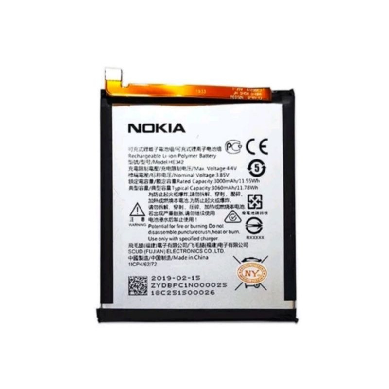Baterai NOKIA 6 1 PLUS HE342 / NOKIA HE342 ORI / Battery Batteray Batere Batrai Batre Btr