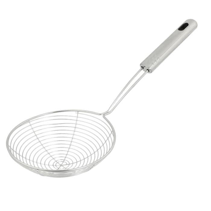 Serok Saringan Minyak Penggorengan Laba-Laba Uk BESAR Ikan Kerupuk Stainless Steel