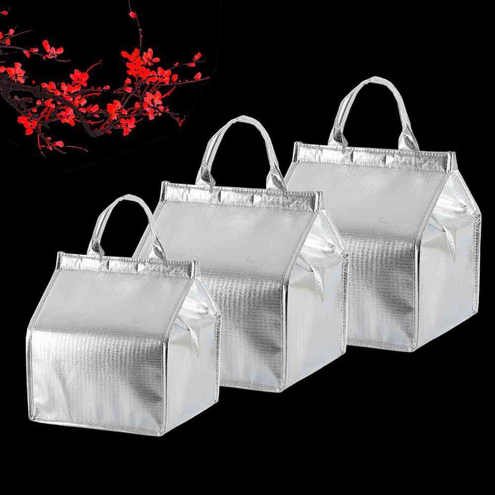 1PC Foldable Multifunction Cake Insulation Bag Waterproof Aluminum Foil Cooler Bag Thermal Box Home 