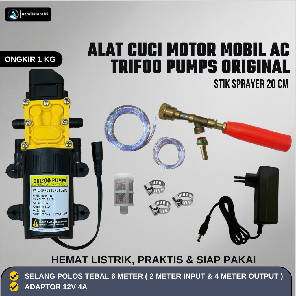 PAKET CUCI MOTOR / MOBIL / AC / MESIN STEAM DINAMO PUMP