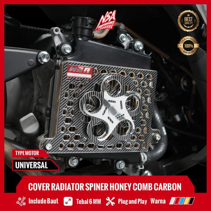 COVER RADIATOR CARBON VARIO 125-150, PCX 150, ADV 150 HONEYCOMB SPINER CARBON SERIES Akrilik Aksesor