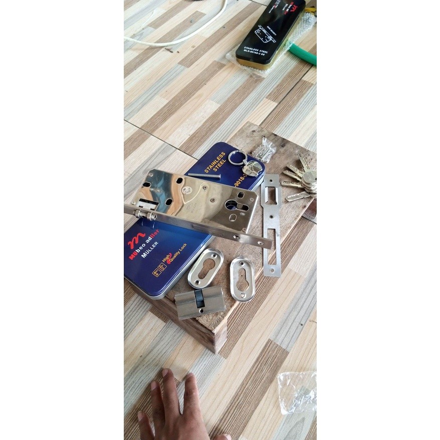 Body pelor Muller kunci pintu kupu tarung Stainless Steel