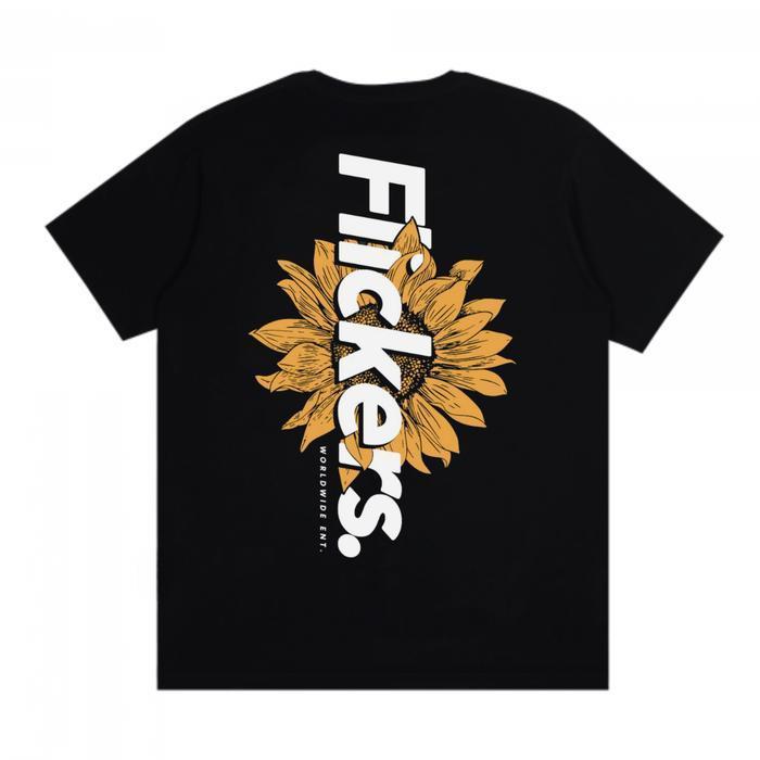(COD) Nordtide Flickers Kaos Pria Reguler Y2k Graphic Design - Hitam, M