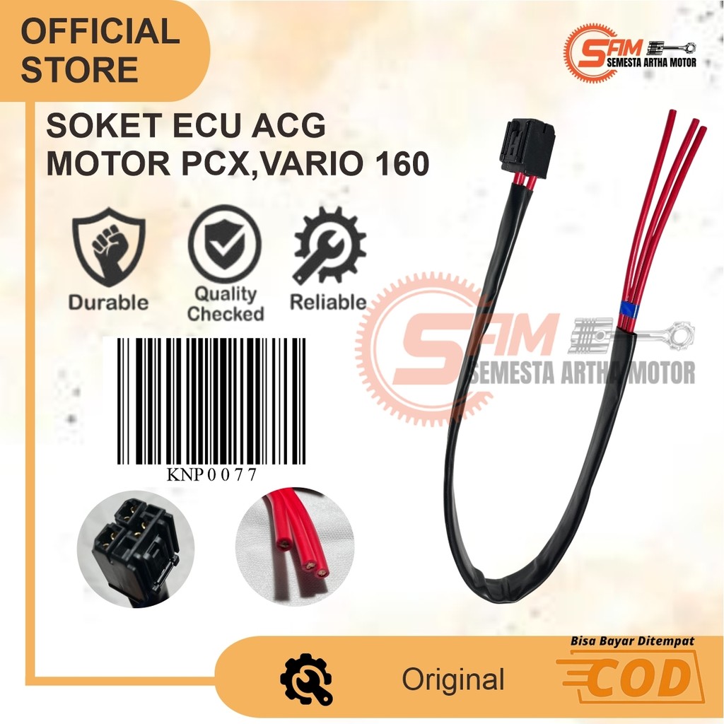 Soket Kabel ECU Kiprok PCX Vario 160 ADV 150 K1Z K2S Socket Cable ECM Motor Honda