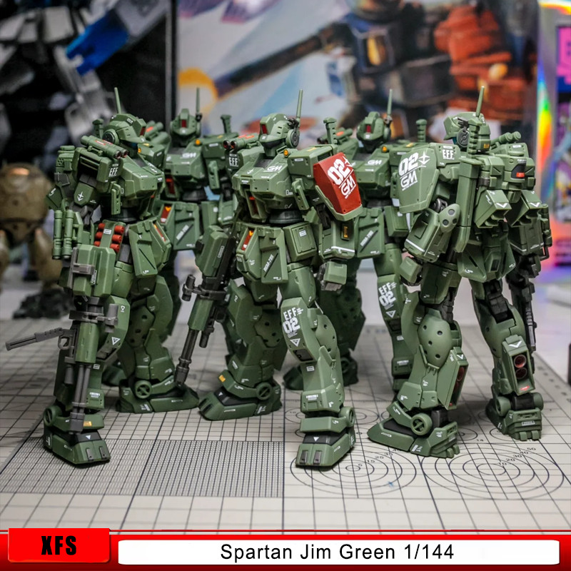 XFS Spartan Jim Squad Green HG PB Exclusive 1/144 Assembly Model Kit with Water Decals, Action Figur