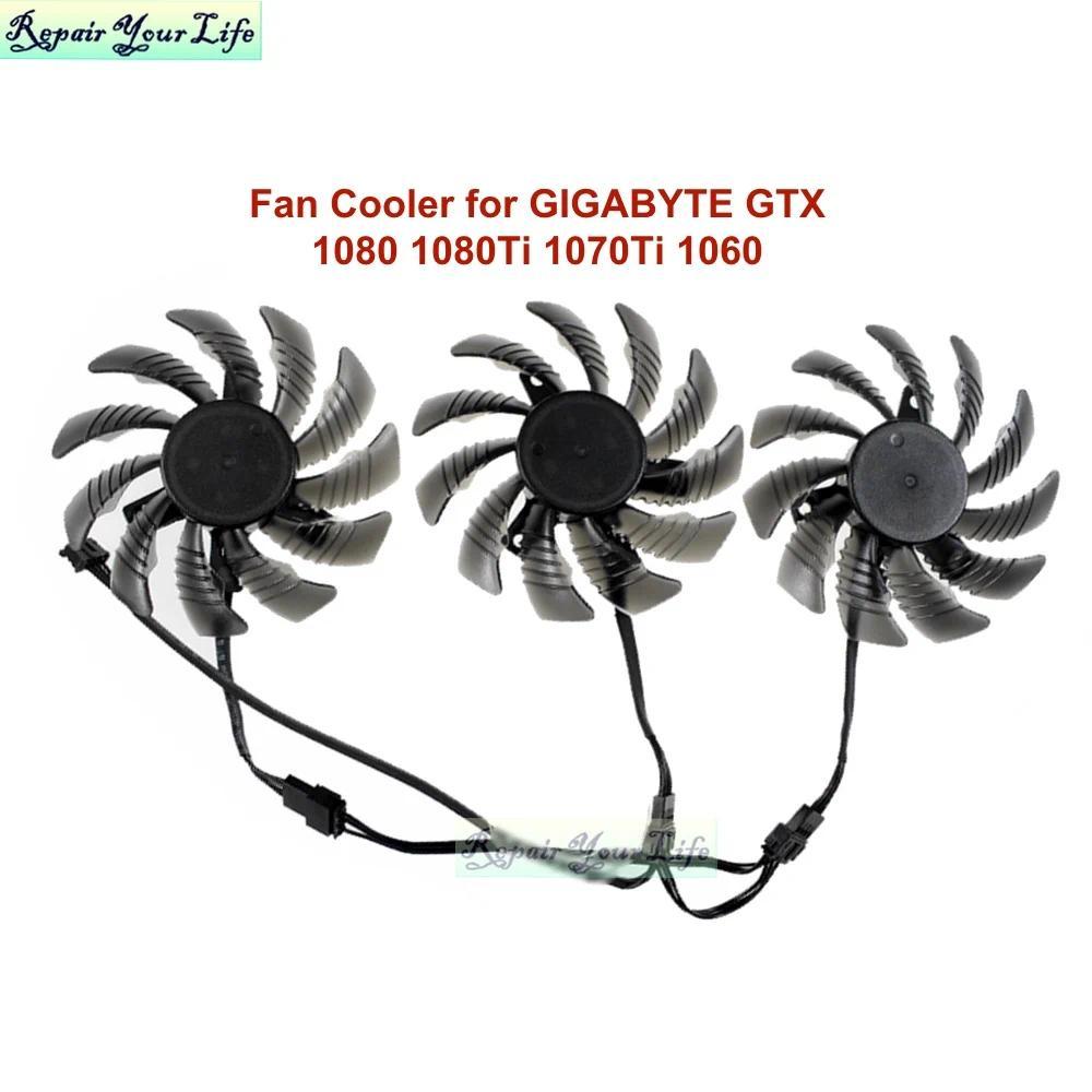 75mm T128010SU Graphics Card Cooling Fans for GIGABYTE GTX1060 GTX1070 GTX 1080 1080Ti 1070Ti 1060 C