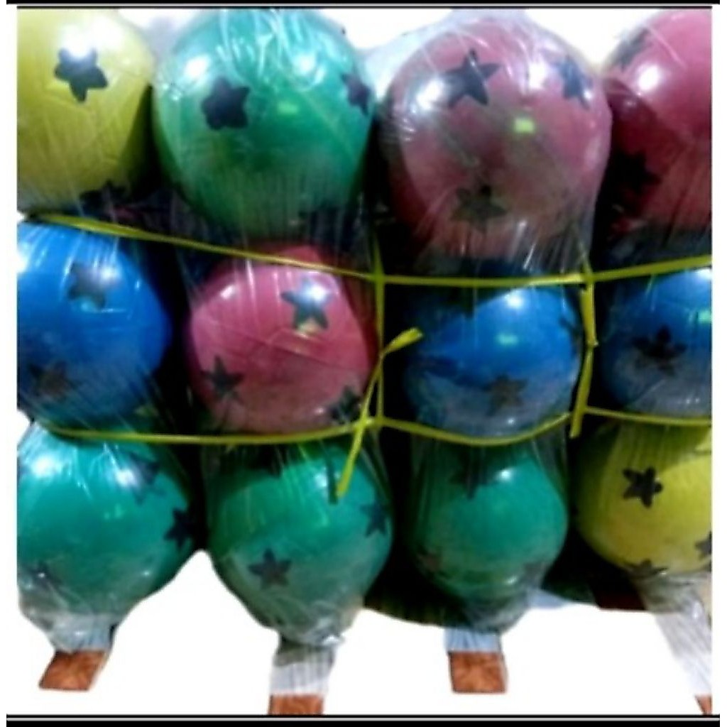 6pcs Bola Plastik Warna-Warni Ukuran Besar untuk Anak