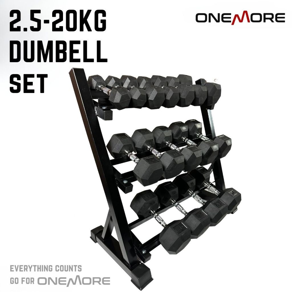 2.5-20 KG SET Hexagonal Dumbell