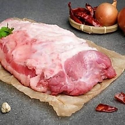 daging leher babi - pork jowl