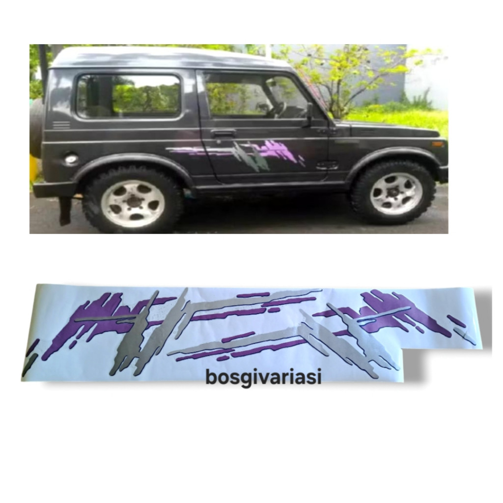 TERLARIS Stiker Mobil suzuki katana gx 1997 jimny Katana Pistol Katana Gx jimny / stiker suzuki jimn