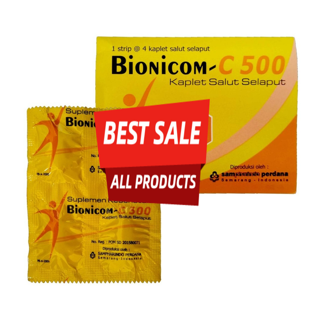 Bionicom C 500 Vitamin Suplemen Kesehatan Daya Tahan Tubuh