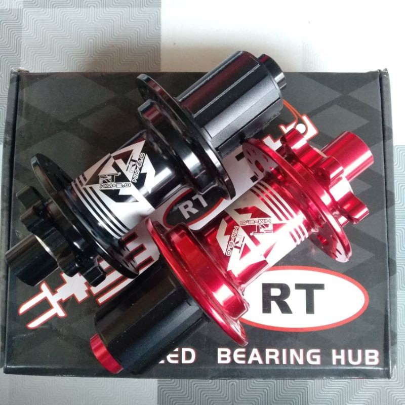Foto Hub Freehub belakang RT TA thru axle 12 x 142 QR 9 x 135 mm non boost 32 hole 3 & 6 pawls pelatuk 6 baut six bolt disk brake
