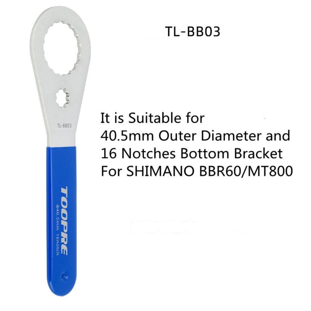 Foto Tool Kunci BB Toopre untuk buka Bottom bracket BB shimano BBR60 MT800 Ultegra XT sepeda