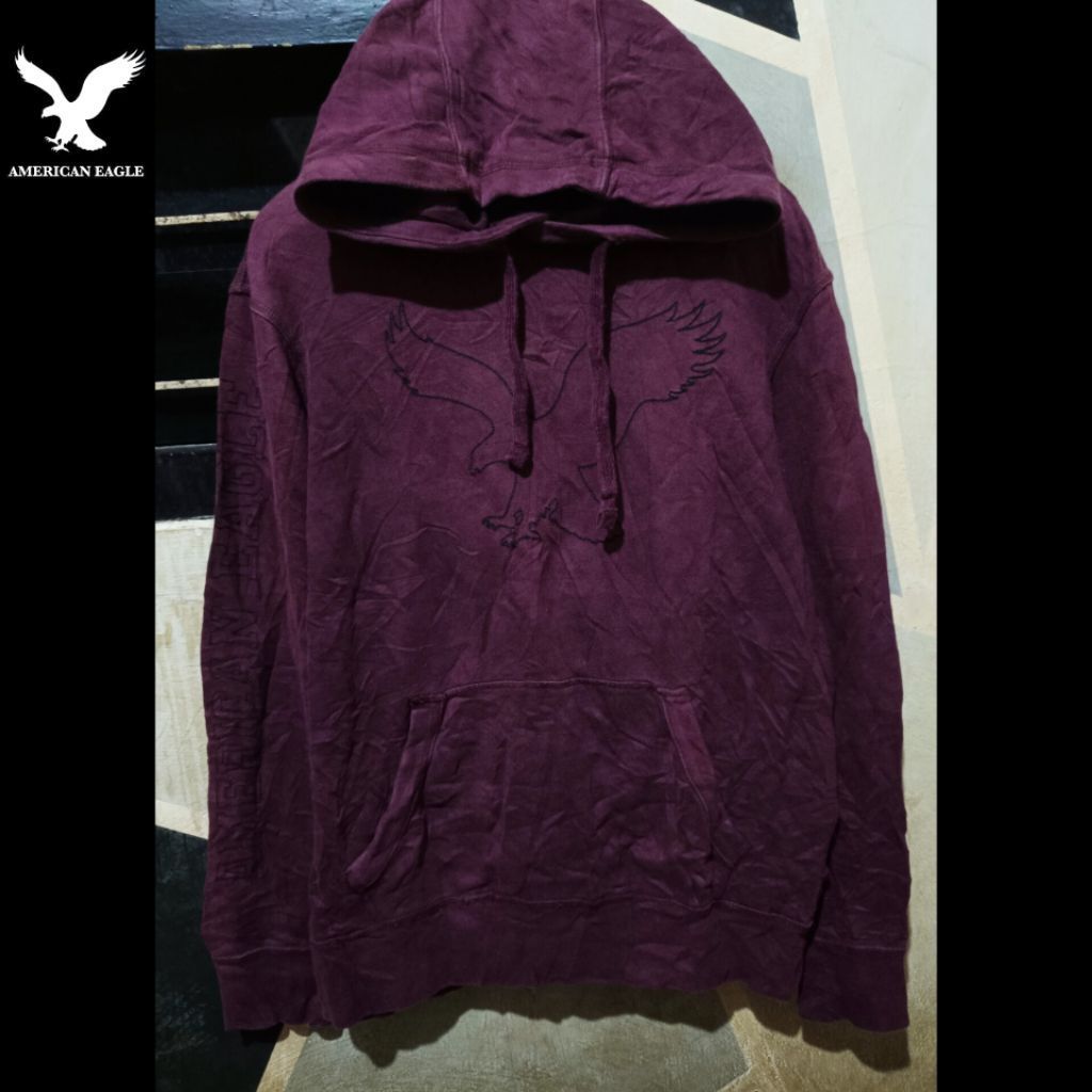 HOODIE MAROON AMERICAN EAGLE