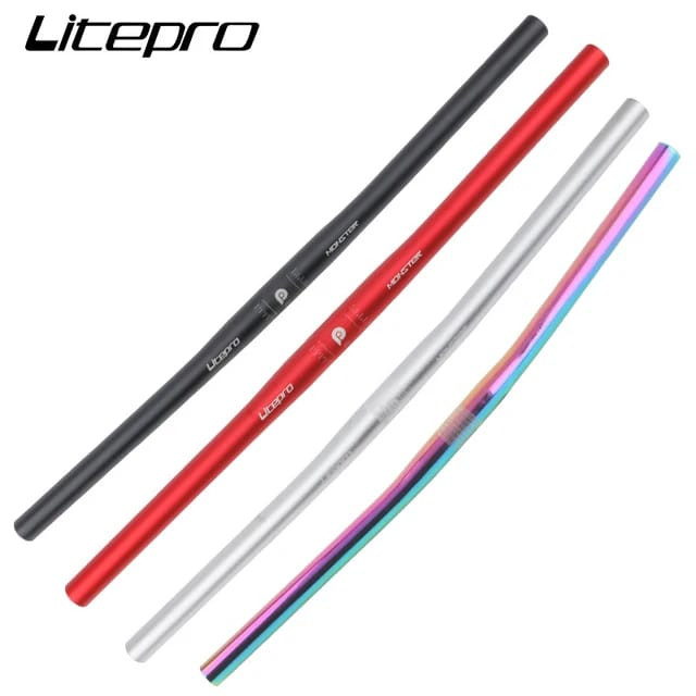 Foto Litepro Monster Stang Setir Handlebar flat 25.4 x 580 mm sepeda lipat