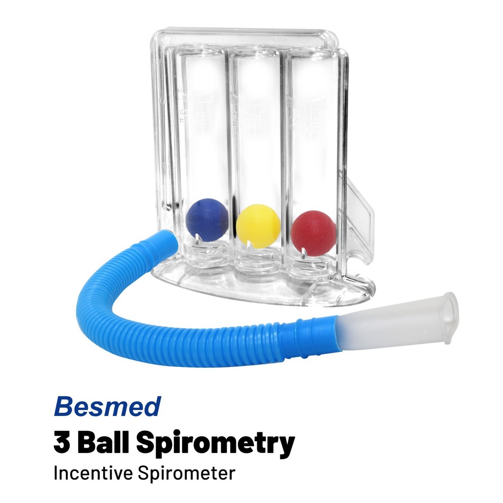 BESMED Incentive 3 Ball Spirometer - Spirometer 3 Bola Besmed