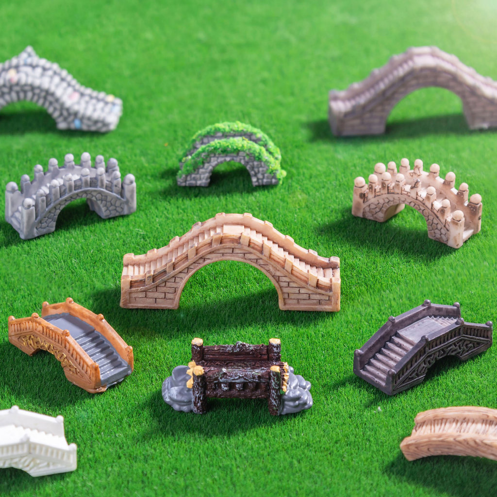 Miniatur Micro Landscape Jembatan Batu Kreatif