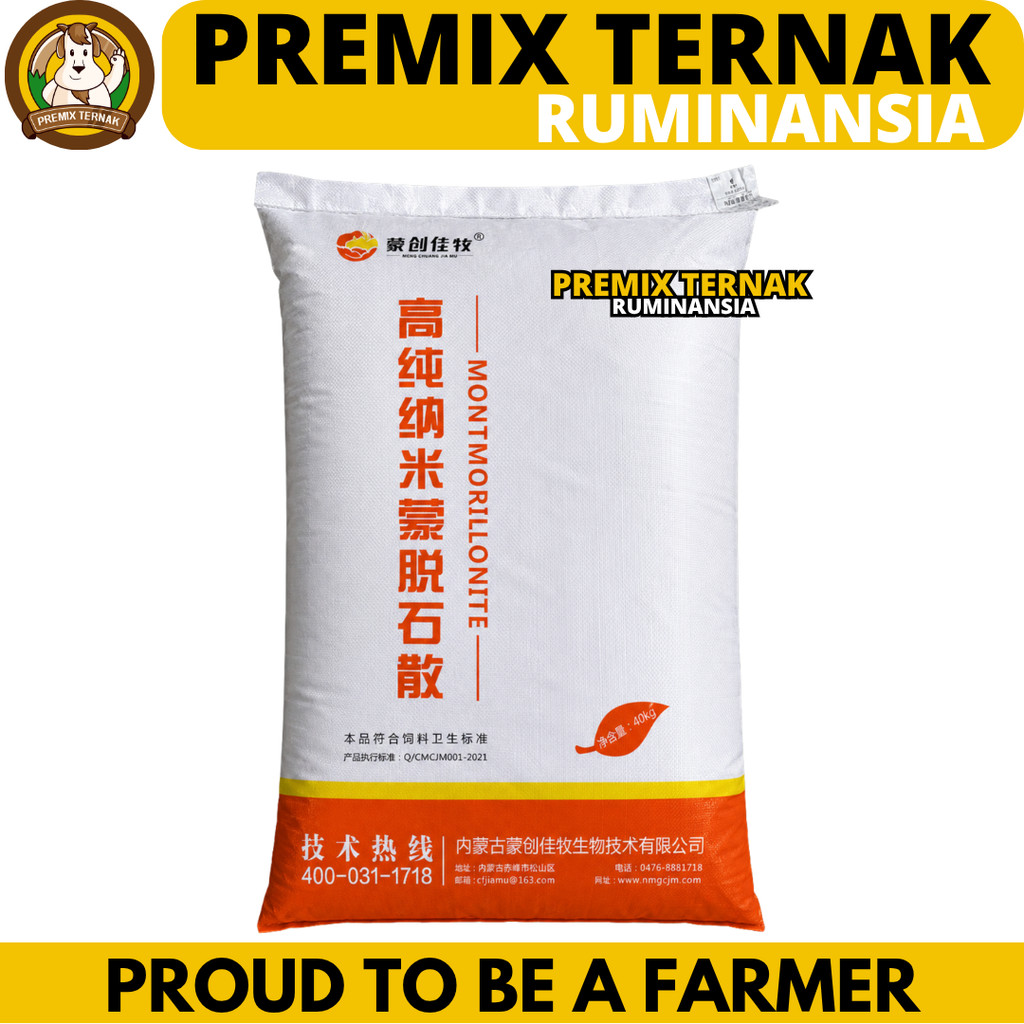 TOXIN BINDER 1 KG MONTMORILLONITE - Feed Additive Pengikat Toxin Mycotoxin Jamur Pada Pakan