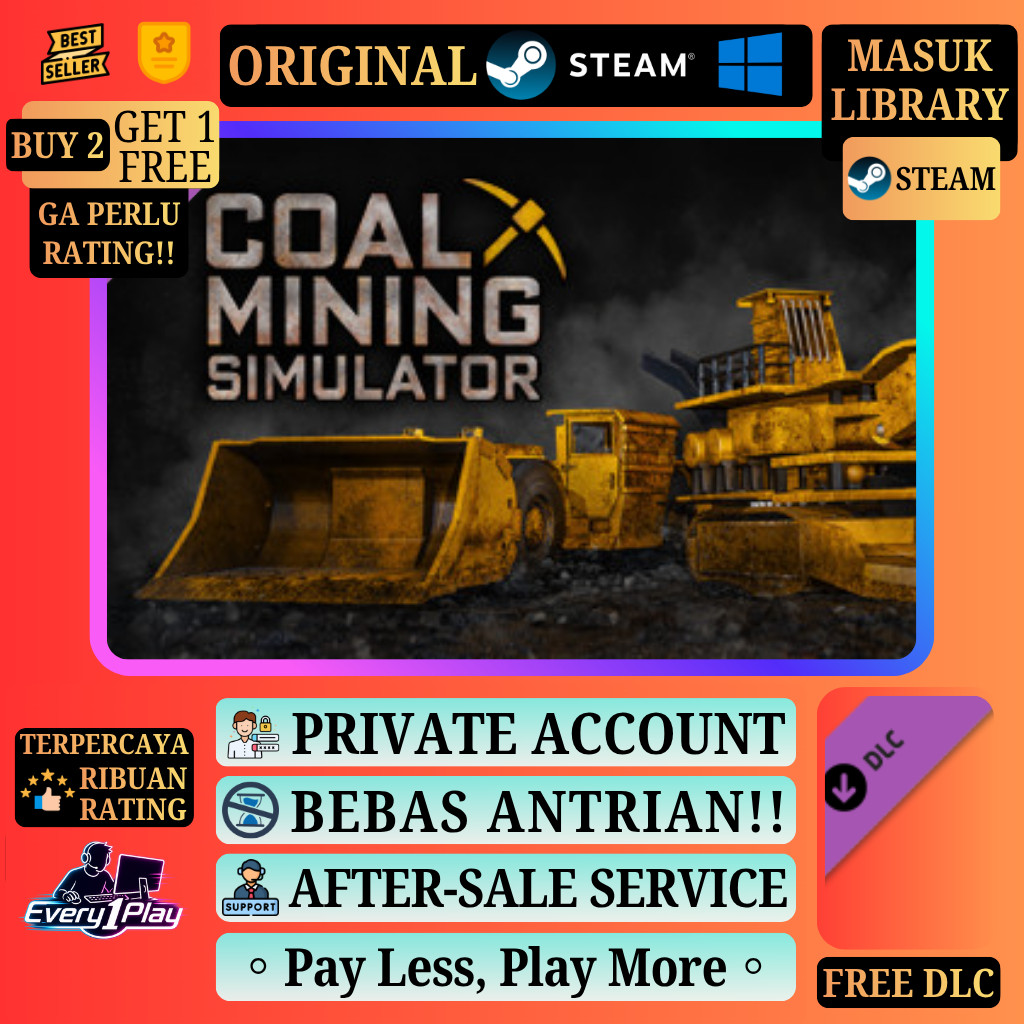 Coal Mining Simulator Game Steam - Games PC Laptop Windows