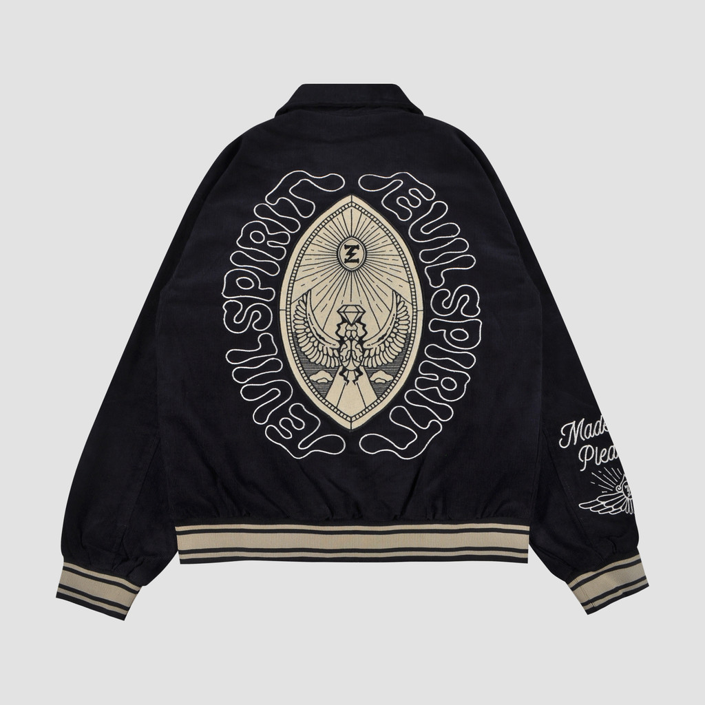 EvilSpirit Varsity Jacket - Quilla Navy Unisex