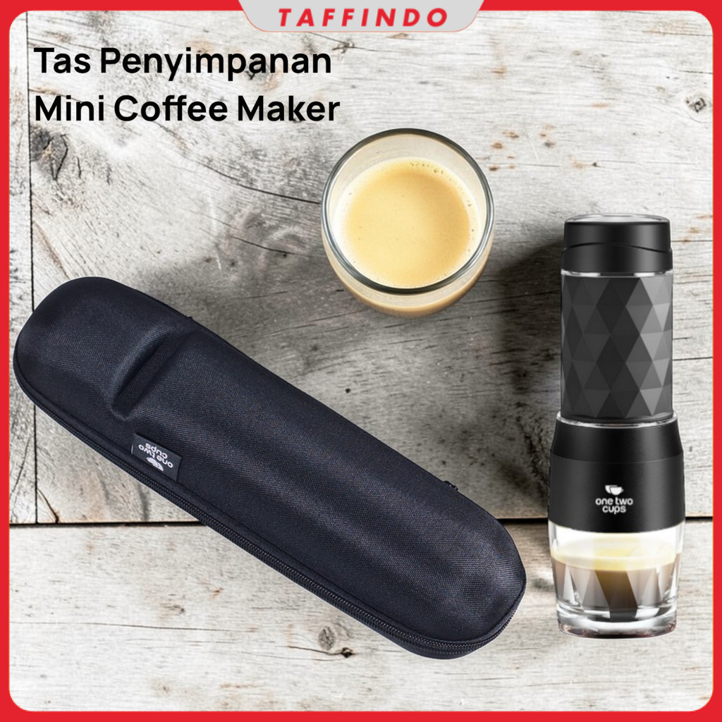 One Two Cups Tas Penyimpanan Hand Press Mini Coffee Maker for HS-8439 - OT14