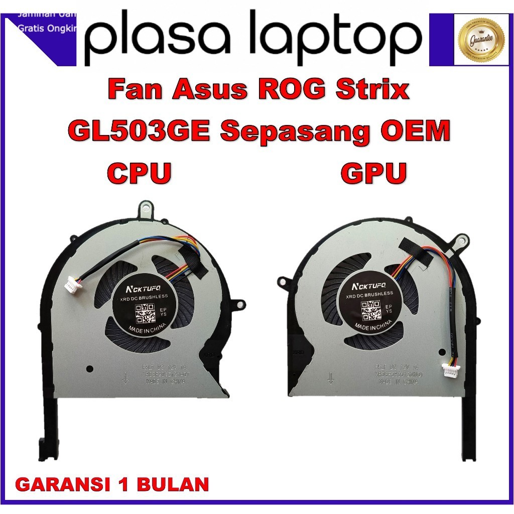 Kipas Fan Asus ROG Strix GL503GE GL703GE PX503GE PX703GE CPU Kanan GPU Kiri