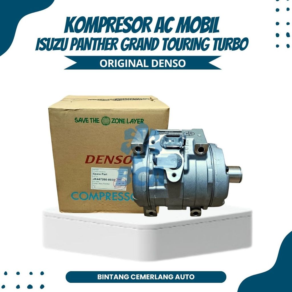 KOMPRESOR AC MOBIL ISUZU PANTHER GRAND TOURING TURBO DENSO ASLI
