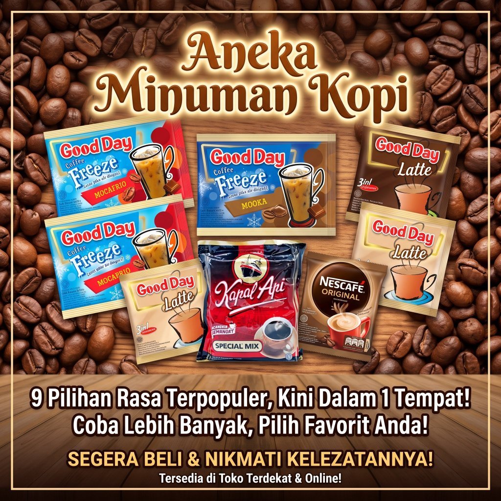 Aneka minuman kopi Harga ecer Kapal Api Special Mix abc susu mocca luwak white koffie original top g