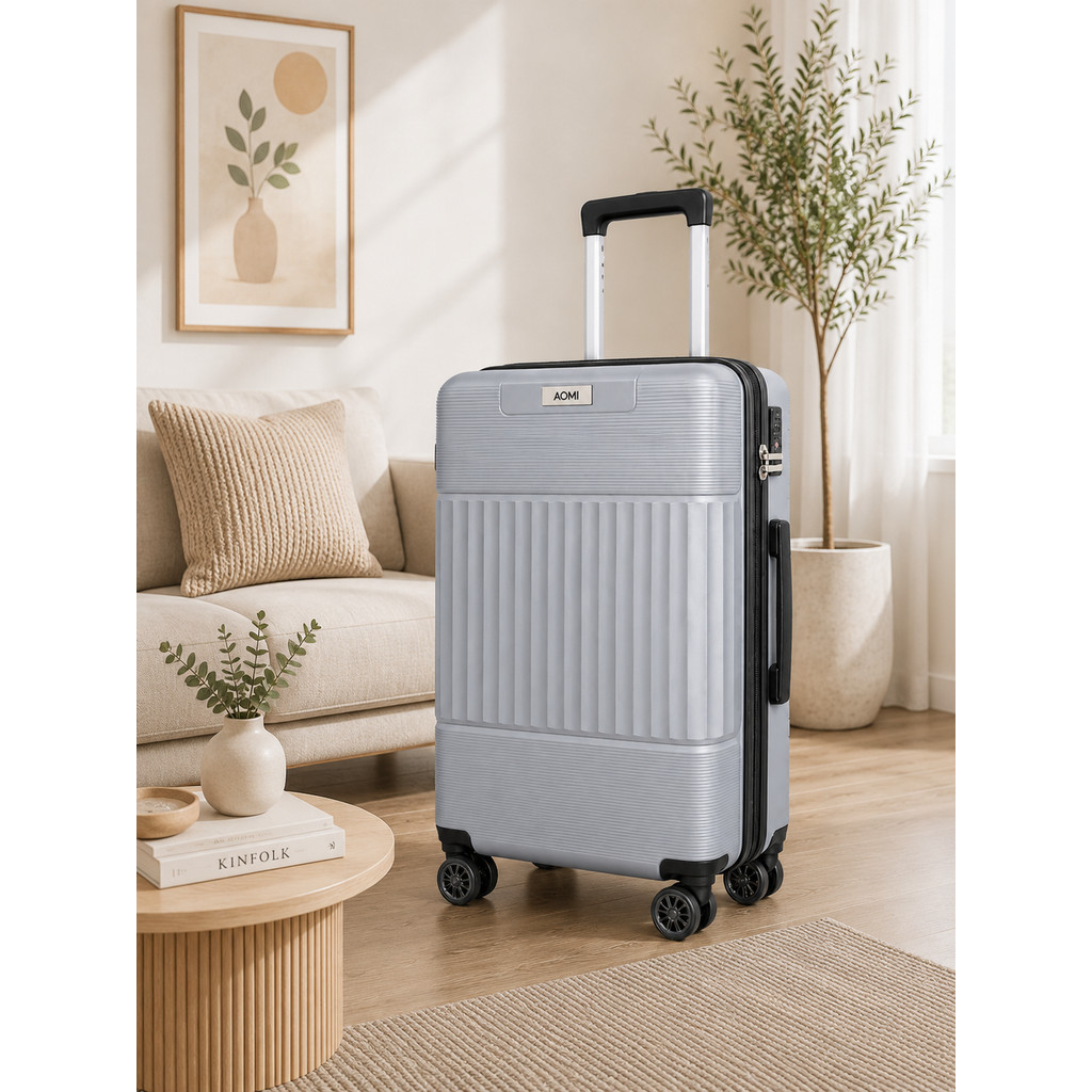 Koper PP AOMI 20 28 Inch – Koper Polypropylene Hardcase Roda 4 Anti Bentur PP042B