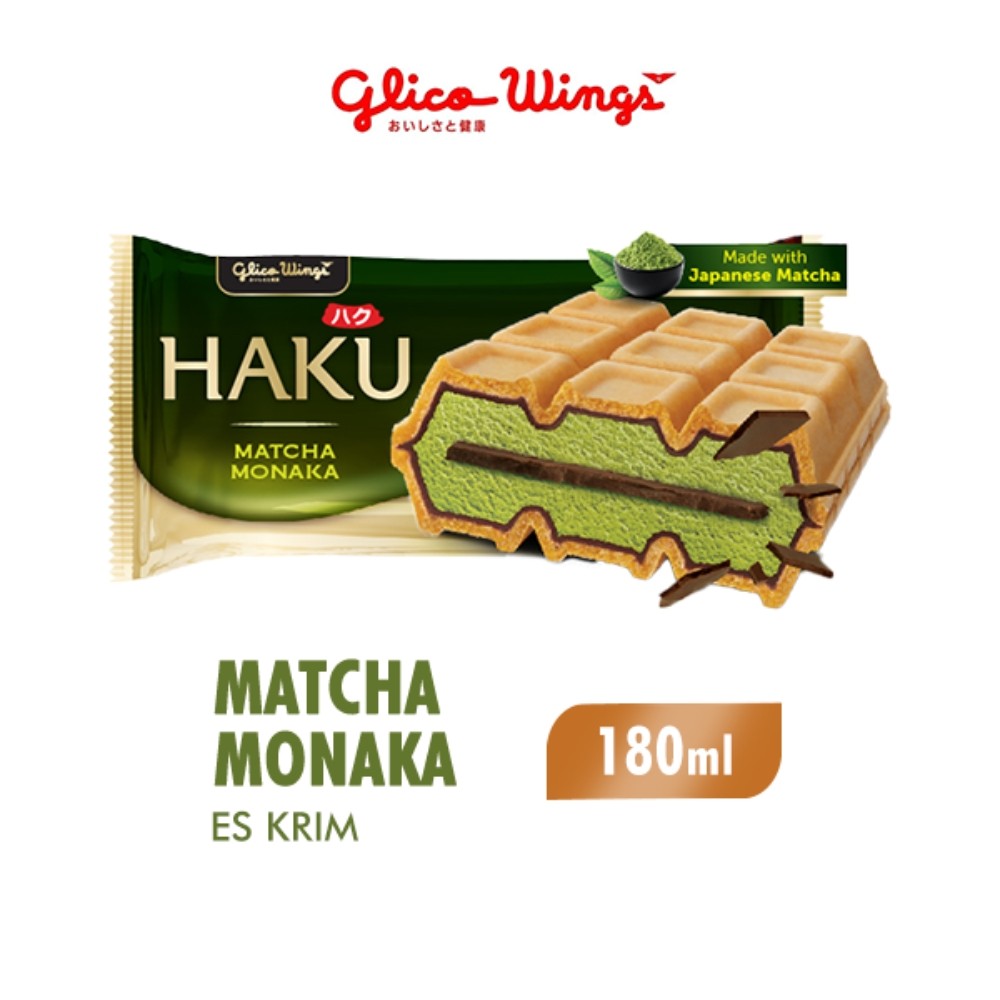 Glico Wings Haku Monaka Matcha Ice Cream 180 ml