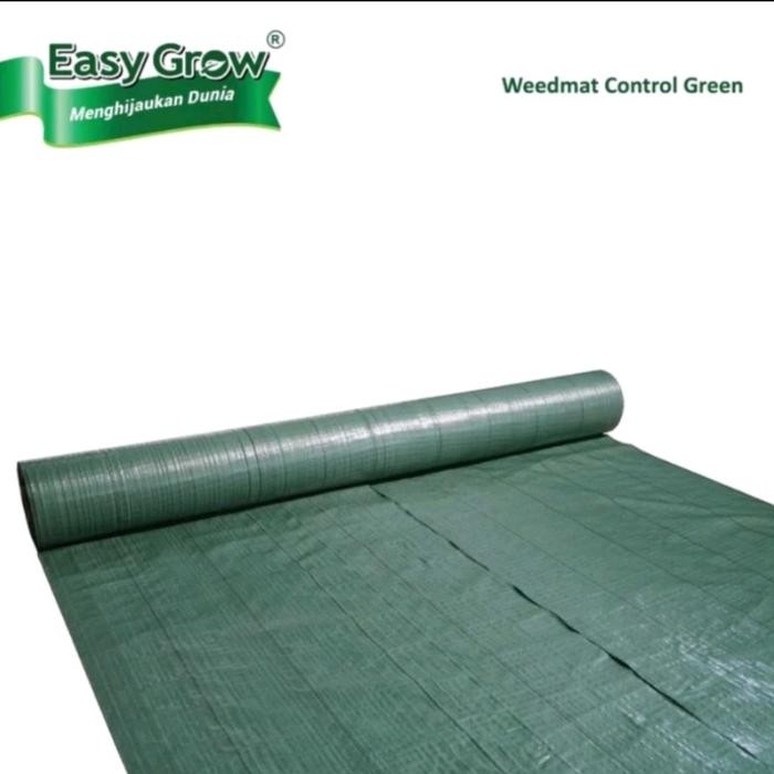 Easy Grow Weedmat 4 x 5 meter. Pengendali Rumput Pengganti Mulsa - Hijau