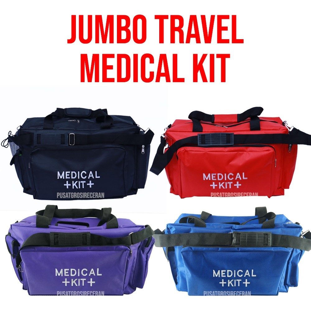 fi_trendy - Jumbo Travel Medical Kit Bag P3K Tas Perlengkapan Medis Emergency Kit SAR First Aid Tas 
