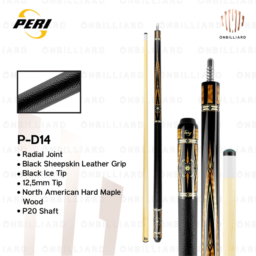 HOT SALE PERI PD BARON Series Stick Billiard Low Deflection P-D04 P-D05 P-D06 P-D07 P-D08 P-D09