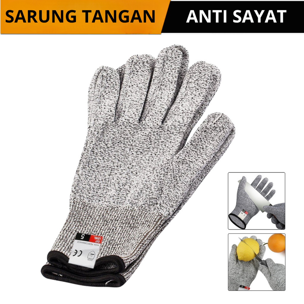 Sarung tangan anti sayat pisau / sarung tangan anti potong
