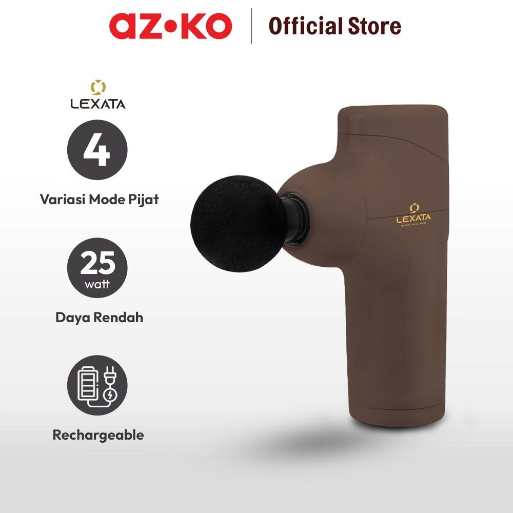 AZKO Lexata Alat Pijat Brushless Mini Ly Massage Gun Gun Massager Alat Pijat Tubuh Alat Kesehatan